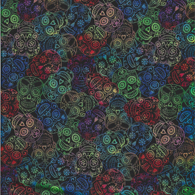 Rainbow Skulls Phoenix Scrub Hat