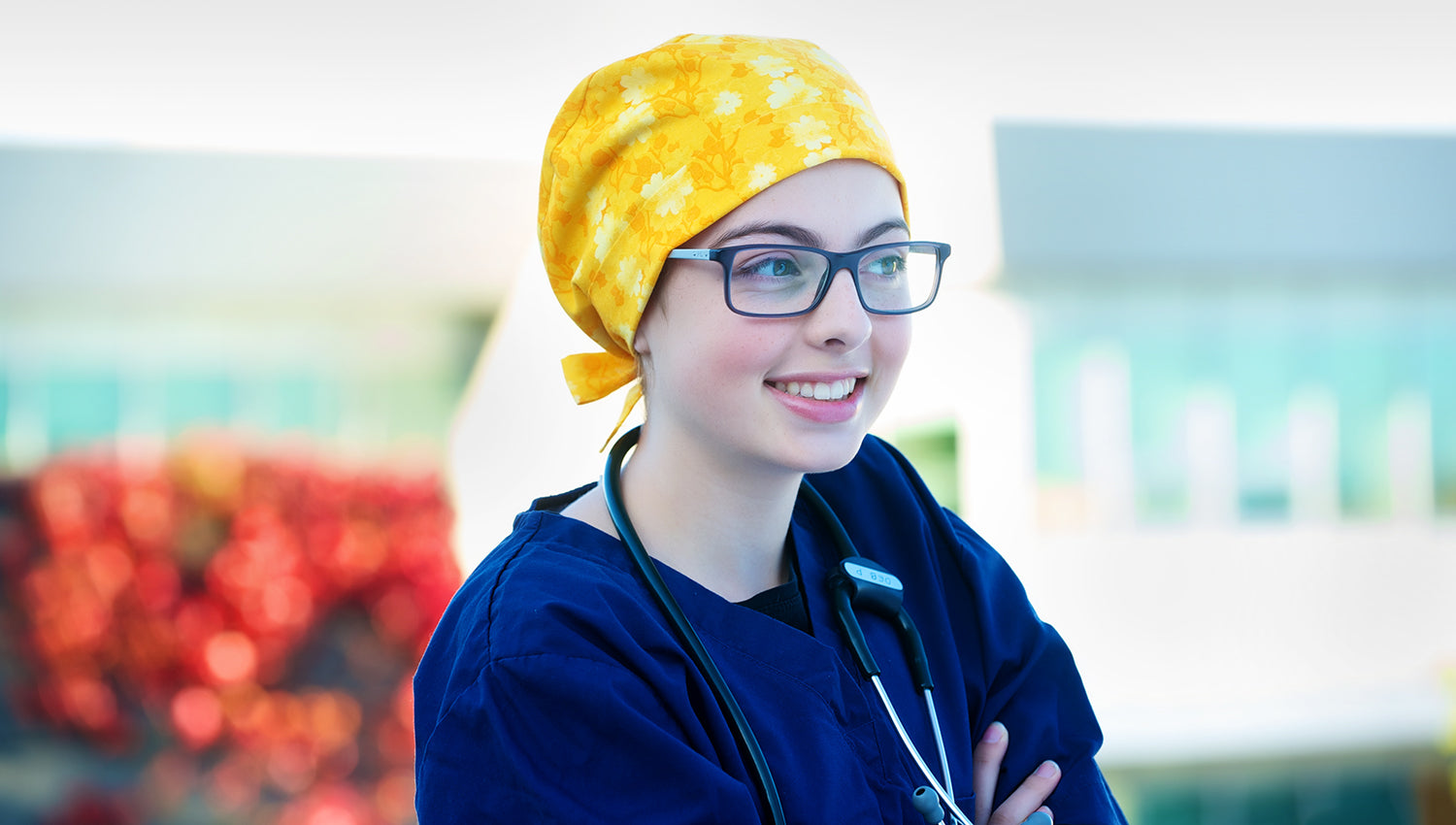 Solid Navy Odyssey Scrub Hat