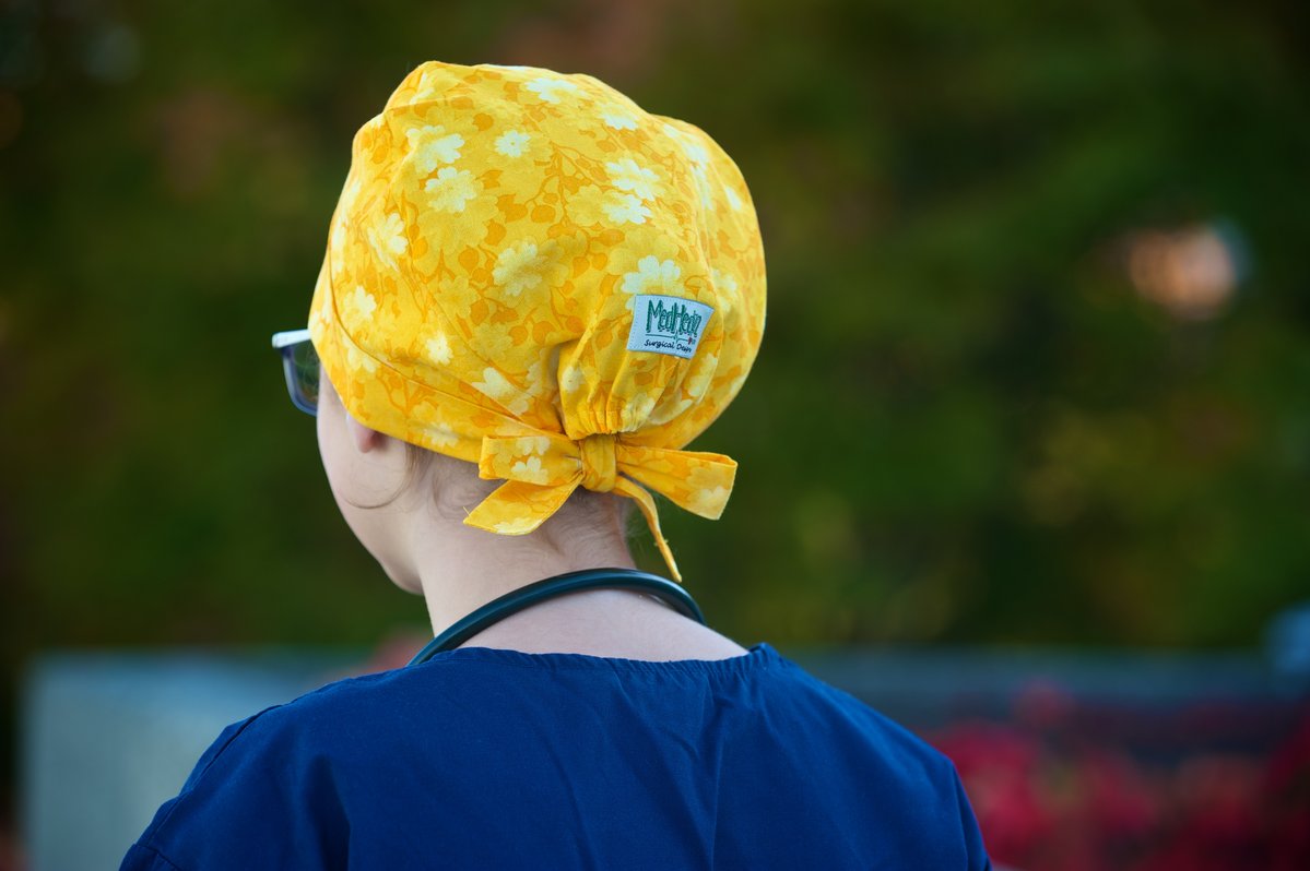 Solid Black Odyssey Scrub Hat