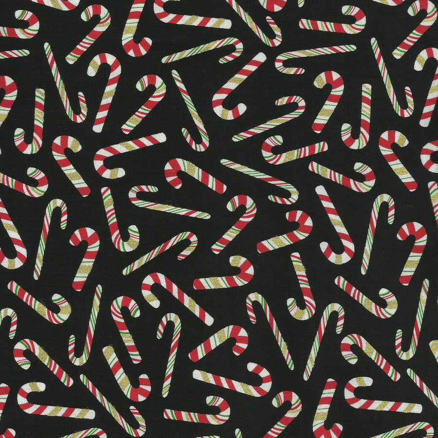 Candy Canes on Black Odyssey Scrub Hat